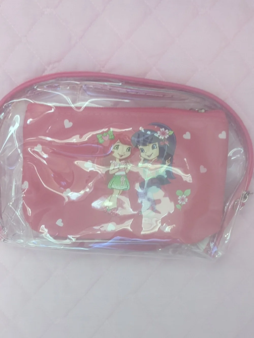 Travel Pouch Set with Cute Character Print